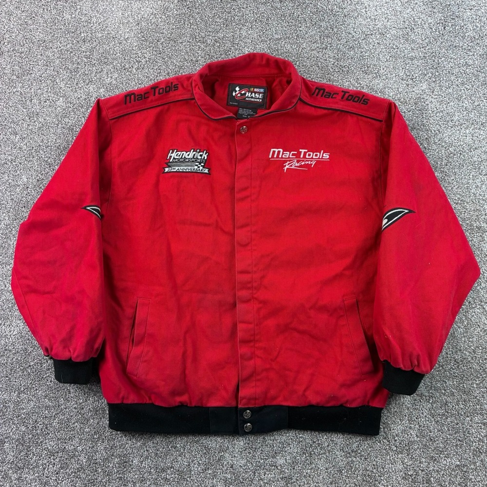 Mac Tools Racing Jacket Mens XL Red Hendrick Motorsports NASCAR Chase Authentics
